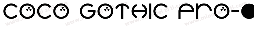 Coco Gothic Pro字体转换